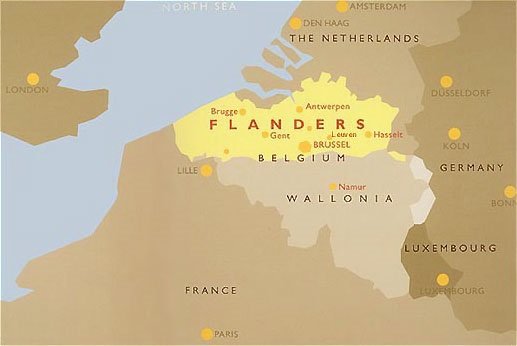 Belgium Regions Map 